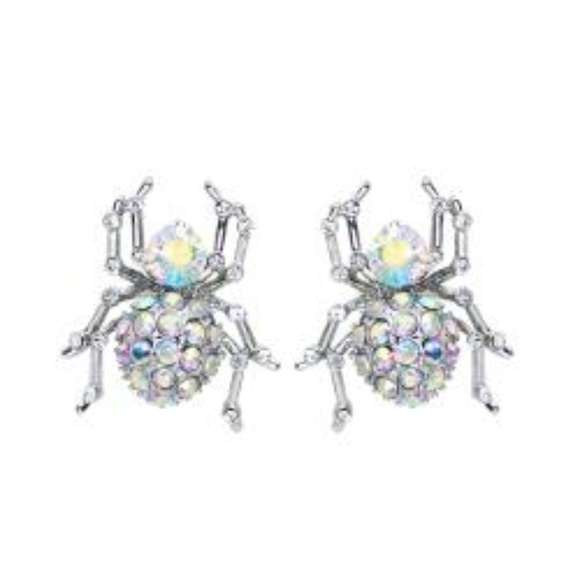 Jewelry - Crystal Spider Earrings